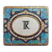 Monogrammed Mosaic Glass Cutting Board Snijplank (Voorkant)