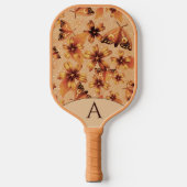 Monogrammed Moth Meadow Amber Pickleball Paddle (Voorkant)