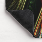 Monogrammed Multicolor Abstract lijnenpatroon Muismat (Hoek)