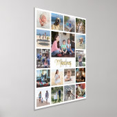 Monogrammed Naam en Initiaal Moderne Fotocollage Folie Afdrukken (Laagn)