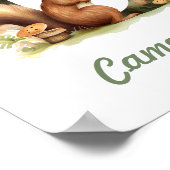 Monogrammed naam kwekerij Poster Woodland letter C (Hoek)