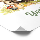 Monogrammed naam kwekerij Poster Woodland letter Y (Hoek)