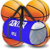 Monogrammed Naam & Positie in Blauw/Wit | plunje Plunjezak