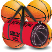 Monogrammed Naam & Tekst in Rood/Zwart | Plunjezak