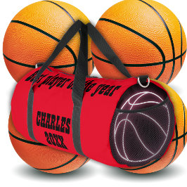 Monogrammed Naam & Tekst in Rood/Zwart | Plunjezak