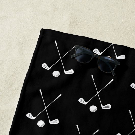 Monogrammed name golfsport strandlaken (In situ)