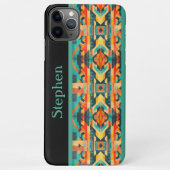 Monogrammed Native American Aztec iPhone Hoesje (Achterkant)