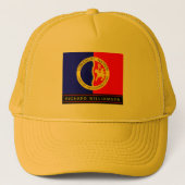 Monogrammed Native American Comanche Nation Flag Trucker Pet (Voorkant)