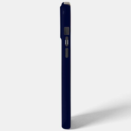 Monogrammed Navy Blue Case-Mate iPhone Case (Achterkant / Links)