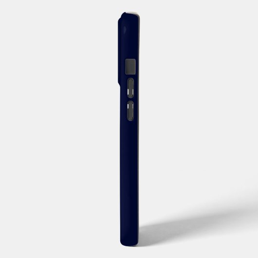 Monogrammed Navy Blue Case-Mate iPhone Case (Achterkant / Links)