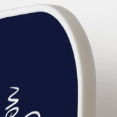 Monogrammed Navy Blue Pickleball Paddle (Links Detail)