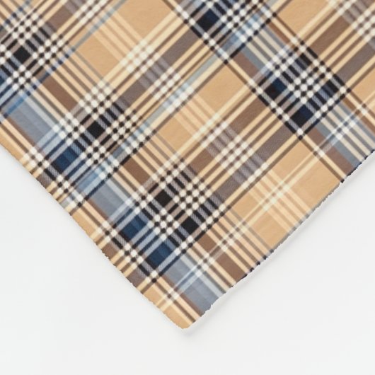 Monogrammed Nieuwe Huis Familienaam Fleece Deken (Hoek)