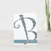 Monogrammed Note Kaart - letter B (Voorkant)