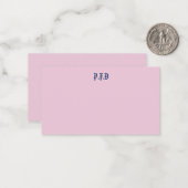 Monogrammed Notecard Notitiekaartje (Voorkant / Achterkant in situ)