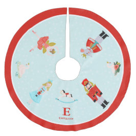 Monogrammed Notenkraker Ballet Karakters Kerstboom Rok