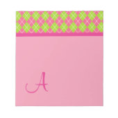 Monogrammed Notitieblok Argyle (Voorkant)