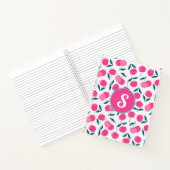 Monogrammed Notitieboek van de Roze Kersen (Binnen)