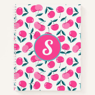 Monogrammed Notitieboek van de Roze Kersen