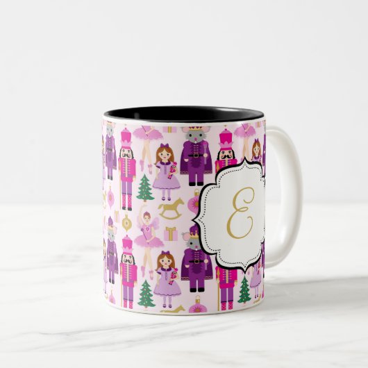 Monogrammed Nutkraker Suite Tea Coffee Mok (Voorkant rechts)