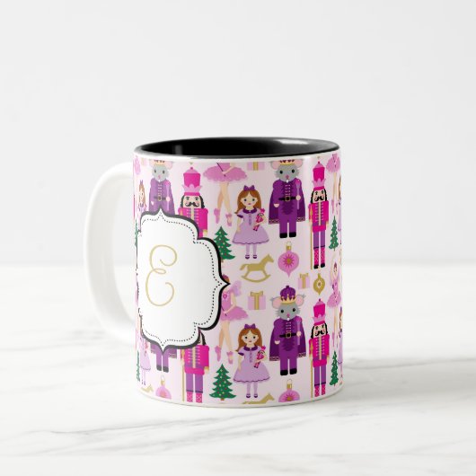 Monogrammed Nutkraker Suite Tea Coffee Mok (Voorkant links)