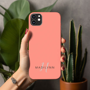 Monogrammed Ocean Coral Minimalist Case-Mate iPhone Case