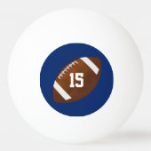 Monogrammed of Numbered Football Ping Pong Balls Pingpongbal (Voorkant)