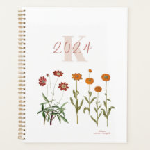 Monogrammed Oktober Geboorte Maand Bloemen 2024