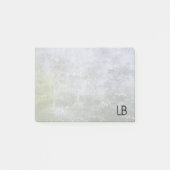 Monogrammed Old Stone Grunge Texture Post-it® Notes (Voorkant)
