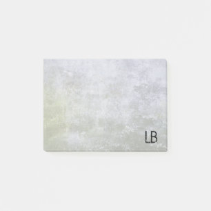 Monogrammed Old Stone Grunge Texture Post-it® Notes