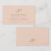 Monogrammed Ontwerp Trendy Glamoureuze Duidelijke Visitekaartje (Voorkant / Achterkant)