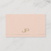 Monogrammed Ontwerp Trendy Glamoureuze Duidelijke Visitekaartje (Achterkant)