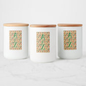 Monogrammed opbergpot – gepersonaliseerde esthetie voedselcontainer etiket (Flessen)