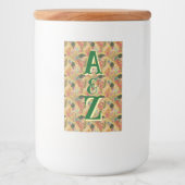 Monogrammed opbergpot – gepersonaliseerde esthetie voedselcontainer etiket (Voorkant)