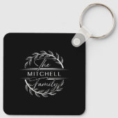 Monogrammed paar fotocollage | Monogram Gift K Sleutelhanger (Achterkant)