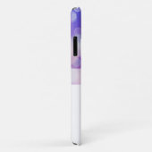 Monogrammed Paars Abstract meisje Case-Mate iPhone Case (Achterkant/rechts)