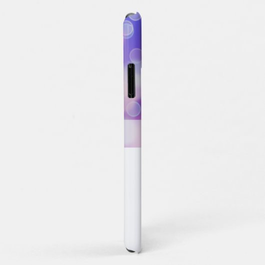 Monogrammed Paars Abstract meisje Case-Mate iPhone Case (Achterkant/rechts)