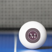 Monogrammed Paars Violet Deer Persoonlijk | N2 Pingpongbal (Net)