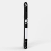 Monogrammed Paisley Black White Case-Mate iPhone Case (Achterkant/rechts)
