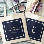 Monogrammed Paperback Prinses Boek Liefhebbers Tote Bag