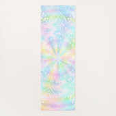 Monogrammed Pastel Holographic Mandala Yogamat (Achterkant)