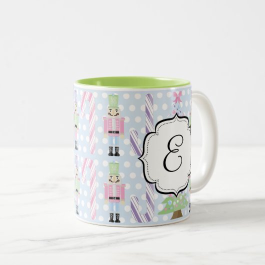 Monogrammed Pastel Nutkraker Suite Tea Coffee Mok (Voorkant rechts)
