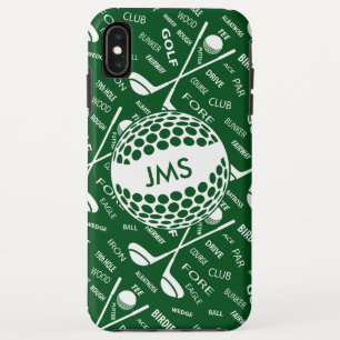 Monogrammed Pattern voor de Golfer Case-Mate iPhone Case