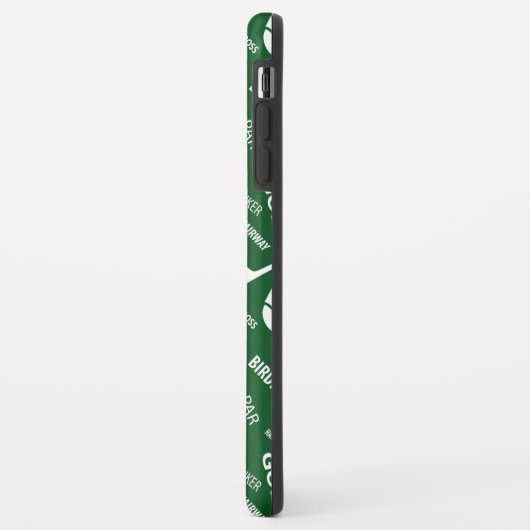 Monogrammed Pattern voor de Golfer Case-Mate iPhone Case (Achterkant/links)