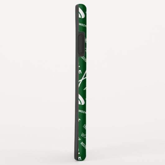 Monogrammed Pattern voor de Golfer Case-Mate iPhone Case (Achterkant/rechts)