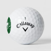 Monogrammed Pattern voor de Golfer Golfballen (Logo)