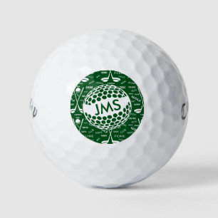 Monogrammed Pattern voor de Golfer Golfballen