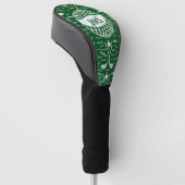Monogrammed Pattern voor de Golfer Golfheadcover (Schuin)