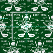 Monogrammed Pattern voor de Golfer Stof (Delen)