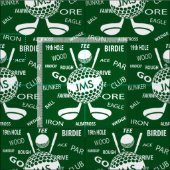 Monogrammed Pattern voor de Golfer Stof (Delen)