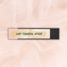 Monogrammed Peach en Gold Business |